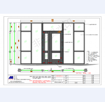 鋼制玻璃單元門wps深化圖紙
